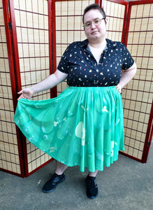 Big Scary Slime Midi Skirt With Pockets