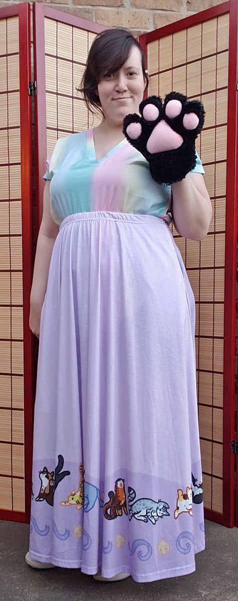 Kitty Cats Maxi Skirt with Pockets – Fresh Hot Flavors