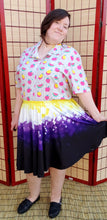 Pixel Sunburst Skater Skirt with Pockets