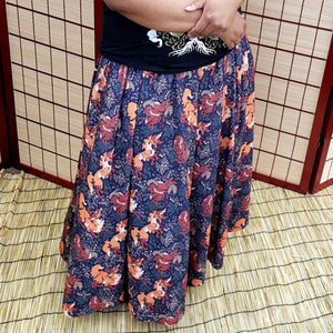 Fox's Forest Maxi Skirt with Pockets