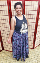 COLLAB: Vetiverfox Felines & Crystals Maxi Skirt with Pockets