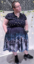 Spooky Forest Midi Skirt with Pockets