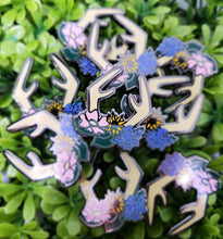 Antler Flower Crown Enamel Pin