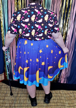 Midnight Sky Midi Skirt With Pockets
