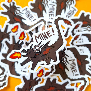 MINE! Dragon Vinyl Sticker