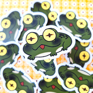 Just A Lil' Frog Vinyl Sticker