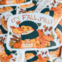 It's Fall Y'all! Crocodile Vinyl Sticker