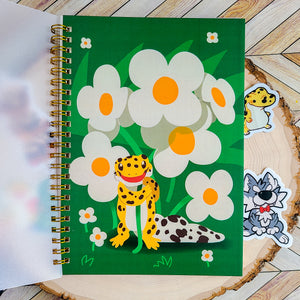 Leopard Gecko Reusable Sticker Book (50 sheets)