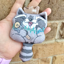 Trash Royalty Raccoon Plush Squishy Keychain