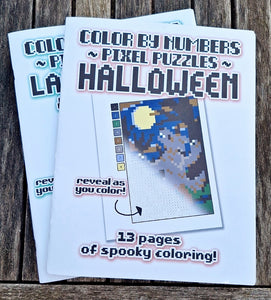 Halloween Pixel Puzzles - Color by Numbers Book