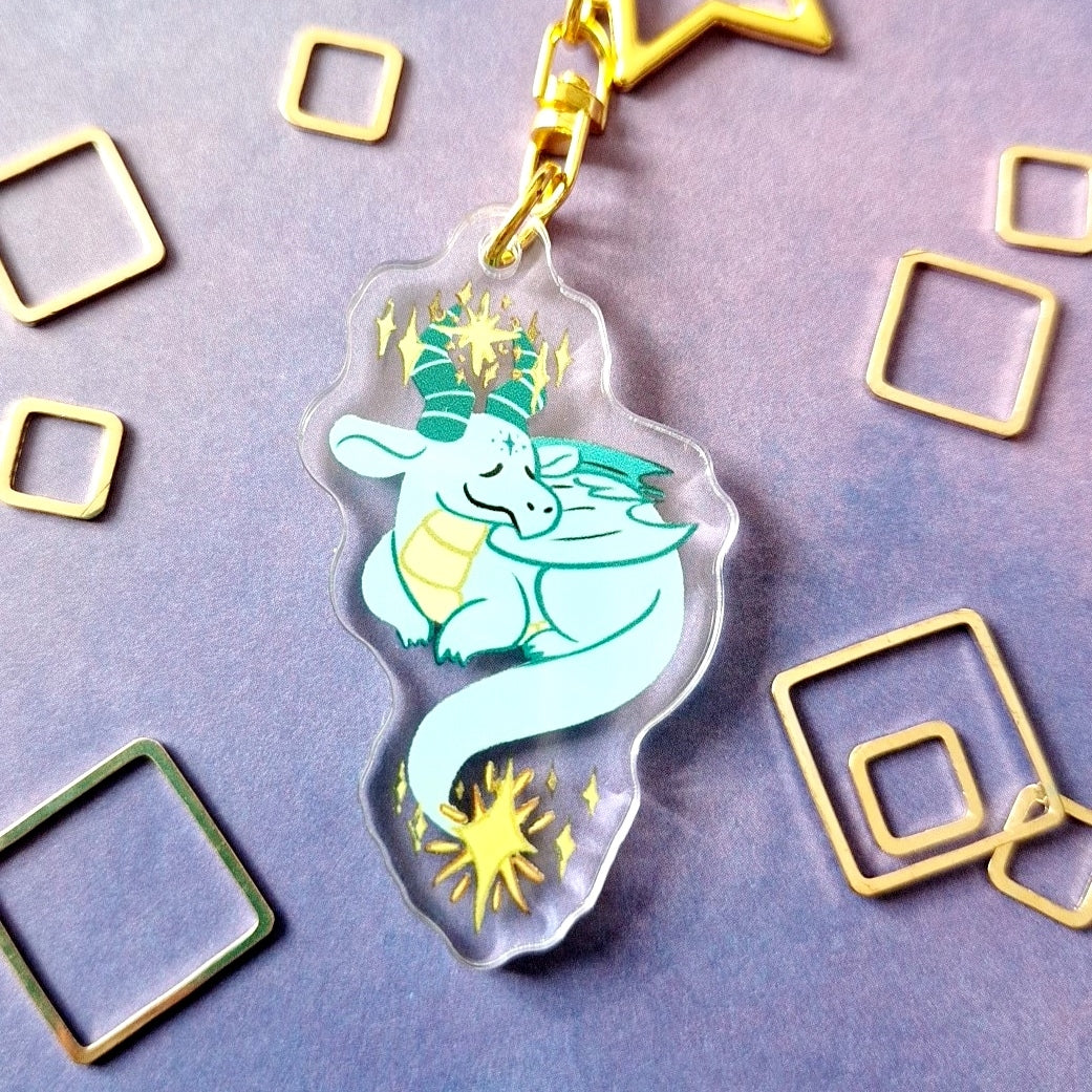 Starlight Dragon Acrylic Charm