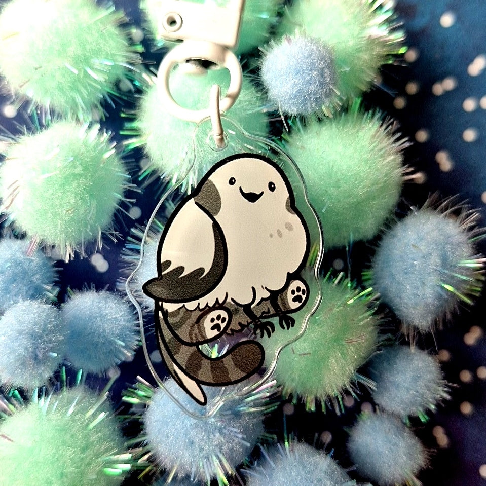 White-tailed Tit Gryphon Acrylic Charm