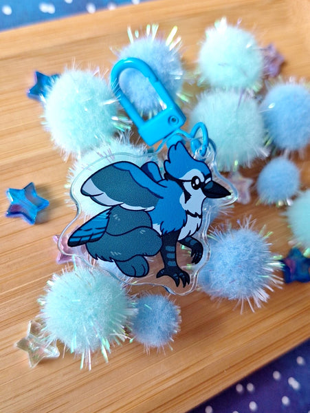 Bluejay Gryphon Acrylic Charm