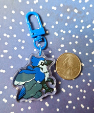 Bluejay Gryphon Acrylic Charm