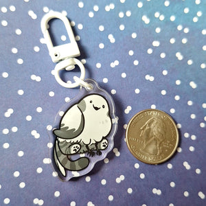 White-tailed Tit Gryphon Acrylic Charm