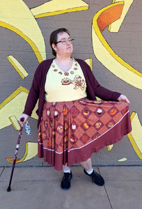 Pixel Bakery Midi Skirt With Pockets