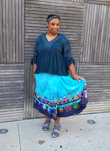 Potion Rack Midi Skirt With Pockets