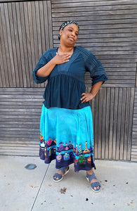 Potion Rack Midi Skirt With Pockets