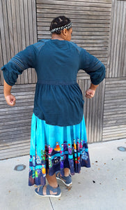 Potion Rack Midi Skirt With Pockets