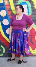 Alien Invasion Midi Skirt With Pockets