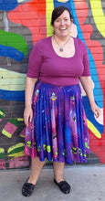 Alien Invasion Midi Skirt With Pockets