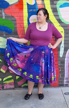 Alien Invasion Midi Skirt With Pockets