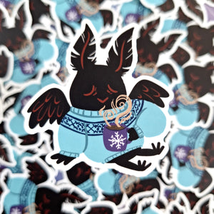 Cozy Mothman Vinyl Sticker