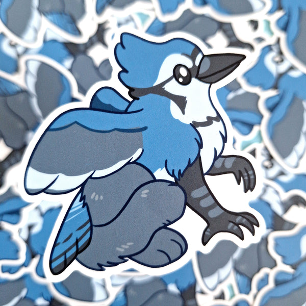 Bluejay Gryphon Vinyl Sticker