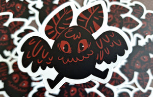 Mothman Bean Vinyl Sticker