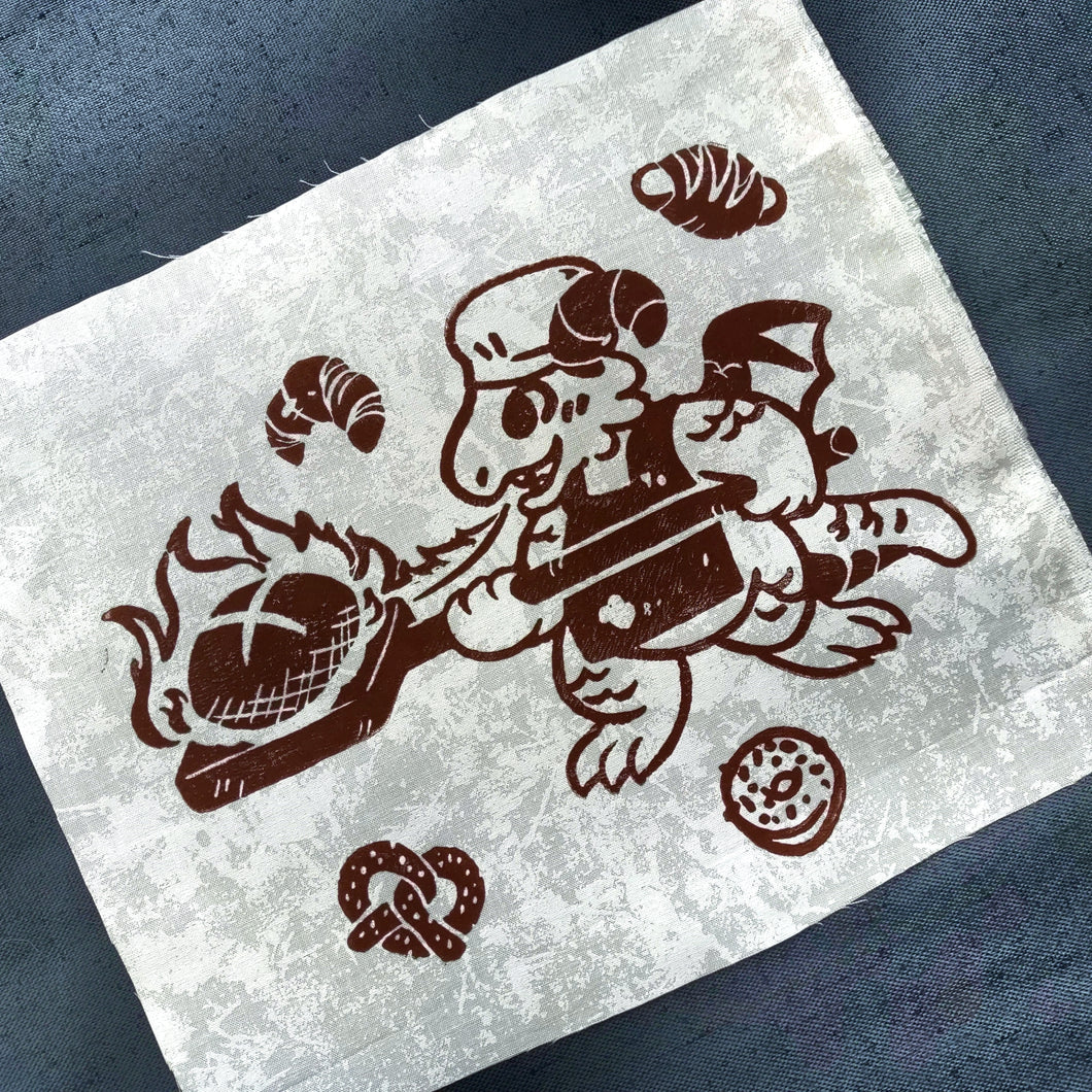 Bakery Dragon Fabric Patch