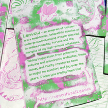 Lenvow - an oc species sketch zine