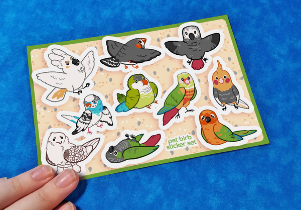 Pet Birbs Sticker Sheet