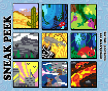 Landscapes & Creatures Printable Color by Numbers Digital Download