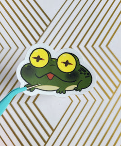 Just A Lil' Frog Vinyl Sticker