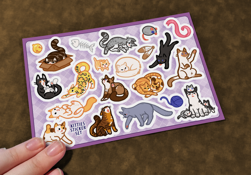 Kitties Sticker Sheet