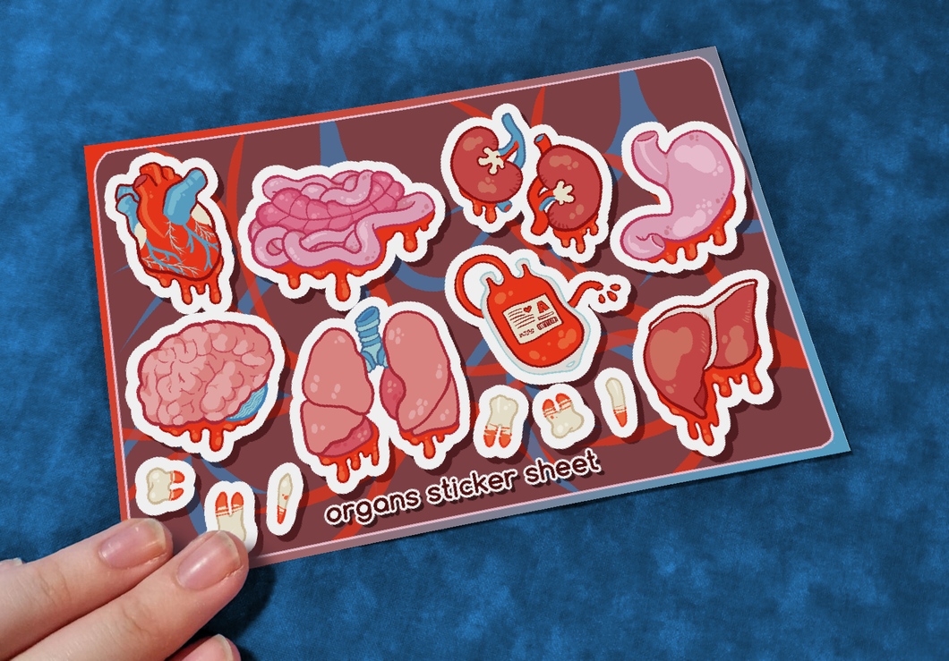Organs Sticker Sheet