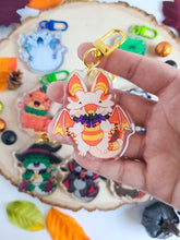 Candy Corn Beardie Acrylic Charm