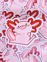 Playful Axolotl Vinyl Sticker