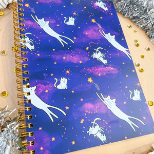 Starry Space Kittens Reusable Sticker Book