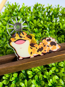 Head Empty Leopard Gecko Loading Spinner Charm