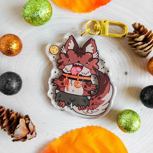 Werewolf Beardie Acrylic Charm