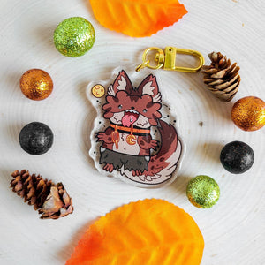 Werewolf Beardie Acrylic Charm