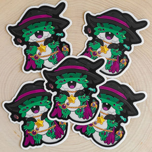 Witch Beardie Vinyl Sticker