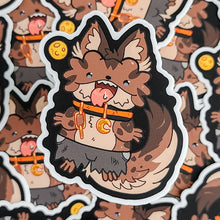 Werewolf Beardie Vinyl Sticker