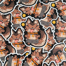 Werewolf Beardie Vinyl Sticker