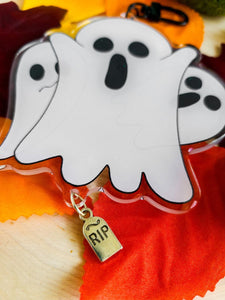 Big Ghost Acrylic Charm with Dangly