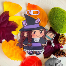 Big Witch Acrylic Charm with Dangly