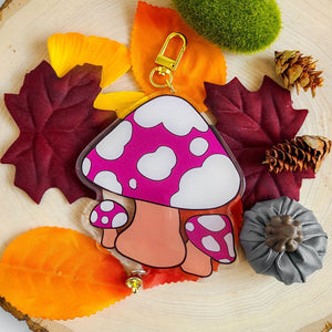 Big Mushroom Acrylic Charm with Dangly