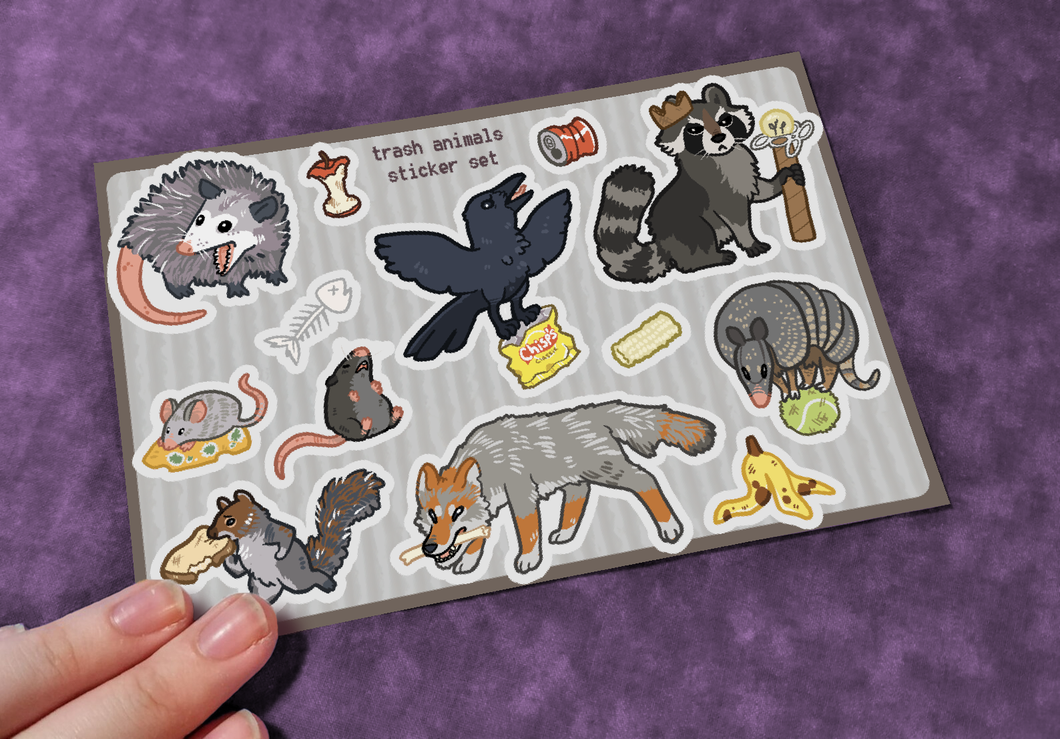 Trash Animals Sticker Sheet