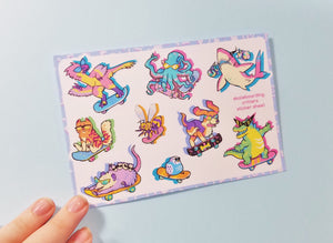 90s Critters Sticker Sheet
